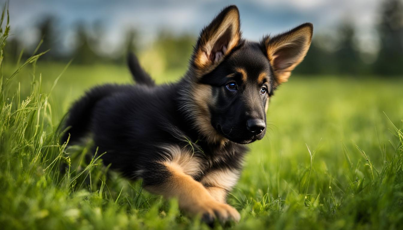 Understanding short haired german shepherd puppy