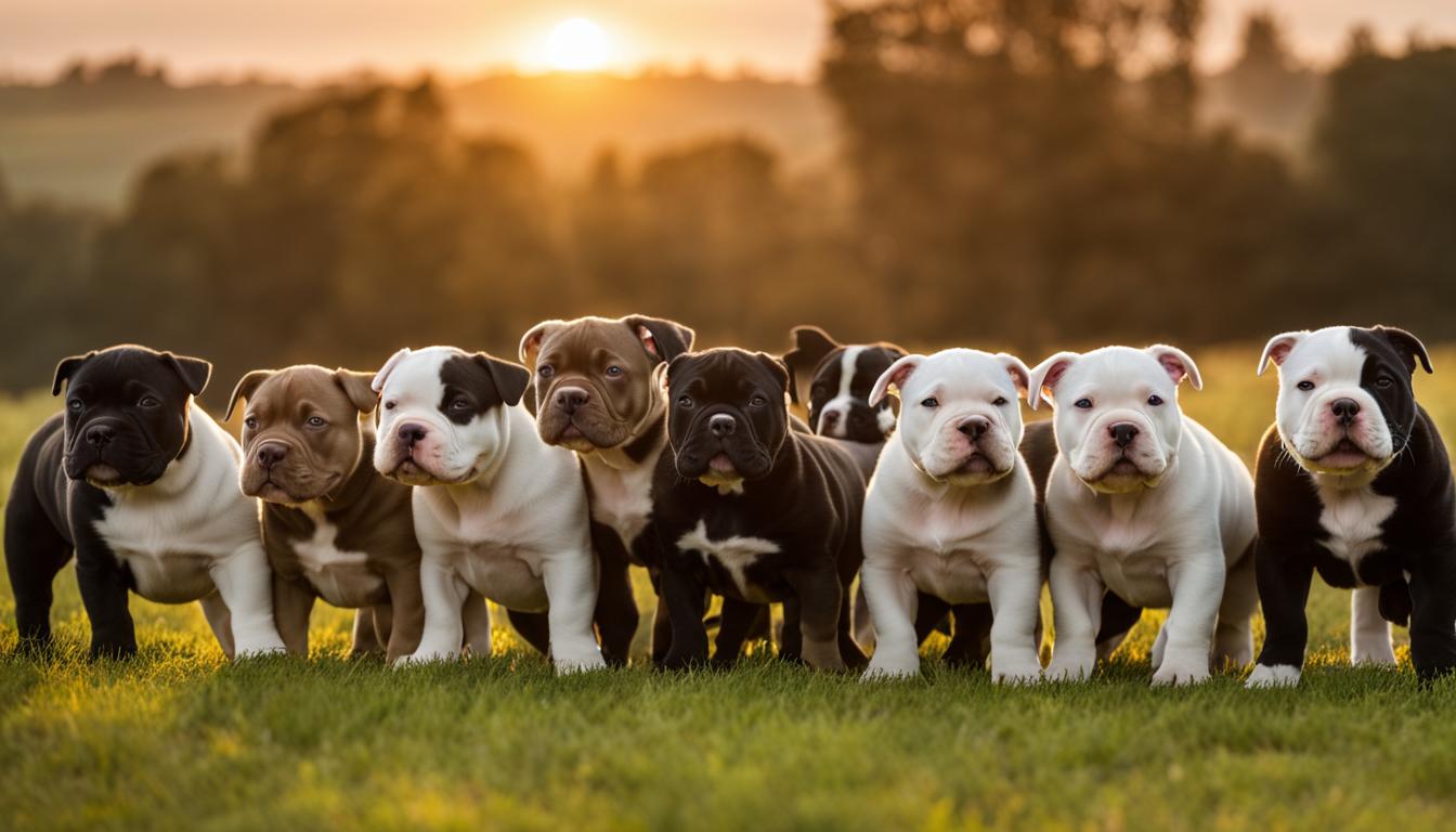 american bully black and white