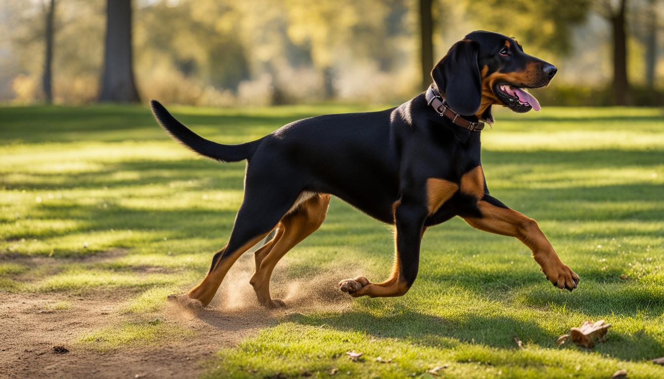 black and tan coonhound mix