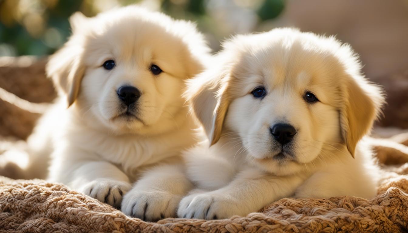 golden pyrenees puppies